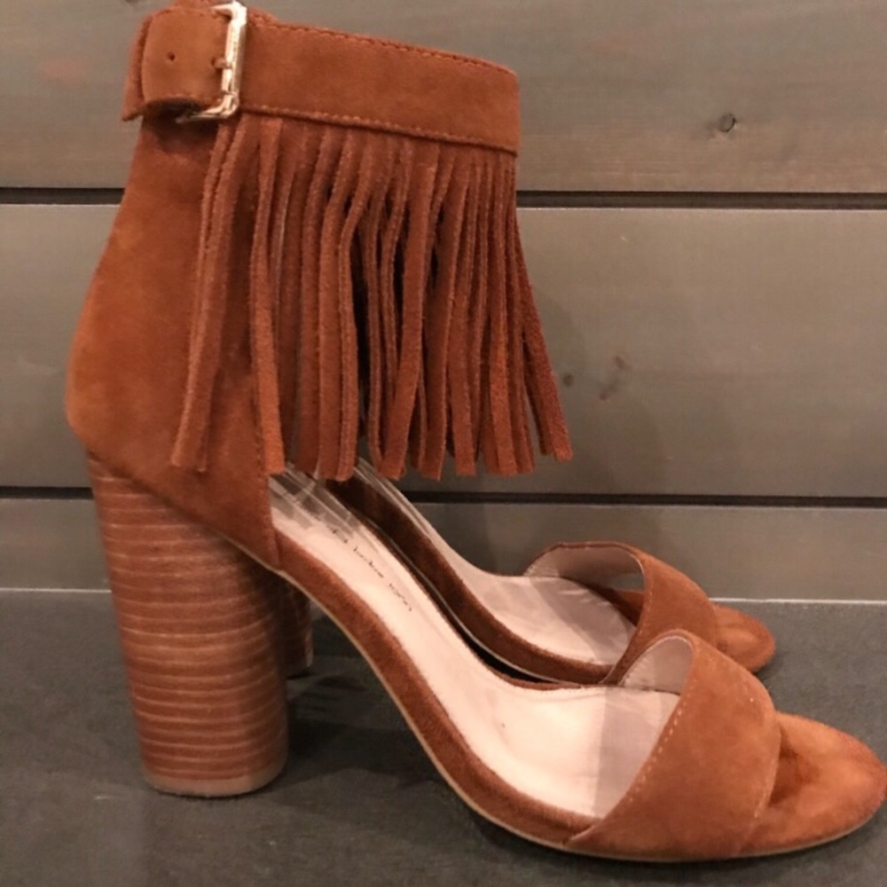 House of Harlow 1960 NWT Leather Heels Fringe - Picture 4 of 5